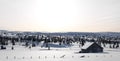 Old Snowy Barn Royalty Free Stock Photo