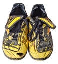 Old soccer boots Royalty Free Stock Photo