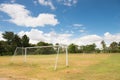 The old Soccer goal Royalty Free Stock Photo