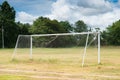 The old Soccer goal Royalty Free Stock Photo