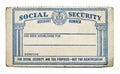 Old Social Security Card Royalty Free Stock Photo