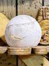Old Softball On Wooden Shelf Royalty Free Stock Photo