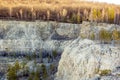 Old Soksky limestone quarry for mining limestone Royalty Free Stock Photo