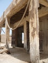 Old souk with crumbling pillars