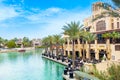 The Old Souk over the Creek in Bur Dubai Royalty Free Stock Photo