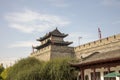 Old south wall and pagoda, Xian, China Royalty Free Stock Photo