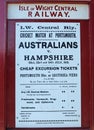 Old Southern Rail Sports Event Advertisment Poster