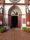 Old southindia church in chennai Pondicherry white town