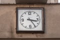 Old Soviet analog street clock \