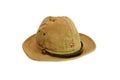 Old soviet army summer hat isolated