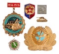 Old soviet badges