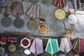 Old soviet badges, orders and medals