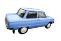 Old soviet car `Zaporozhets` on a white background. Royalty Free Stock Photo