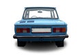 Old soviet car `Zaporozhets` on a white background. Royalty Free Stock Photo