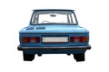 Old soviet car `Zaporozhets` on a white background. Royalty Free Stock Photo