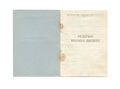 Old Soviet document medicine book