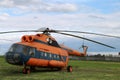 An old Soviet firefighting helicopter Royalty Free Stock Photo