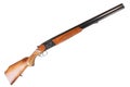 Old Soviet 12-gauge over and under double-barreled hunting gun Royalty Free Stock Photo