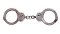 Old Soviet metal handcuffs. Royalty Free Stock Photo