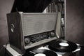 Old soviet radio Royalty Free Stock Photo