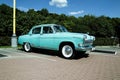 Old Soviet retro car GAZ-21 Volga in mint colour