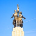 Old soviet sculpture Worker and Kolkhoz Woman