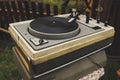 Old record player Royalty Free Stock Photo