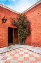 Old Spanish Colonial mansion, Arequipa, Peru Royalty Free Stock Photo