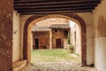 Old Spanish courtyard. Arch. City of Valldemossa