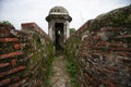 Old Spanish fort architectural details in Panama