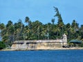 Old Spanish fort at Isla de Cabras in CataÃÂ±o Puerto Rico Royalty Free Stock Photo