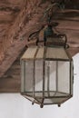 Old Spanish light fixture is rusty and needs restoration