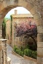 Old spanish medieval village, named Pals Royalty Free Stock Photo