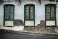 Old Spanish weathered windows Royalty Free Stock Photo