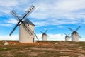 Old Spanish windmills Royalty Free Stock Photo