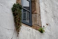 Window in Rustic Spanish Town House, Galicia Spain Royalty Free Stock Photo