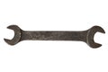 Old spanner isolated Royalty Free Stock Photo