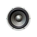 Old Speaker isolated on white background. with clipping path. Royalty Free Stock Photo