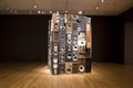 Old speakers in Seattle Art Museum Royalty Free Stock Photo