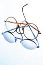 Old Spectacles With Shadow Royalty Free Stock Photo