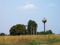Old spheric farm water tower