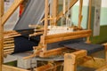 Old Spinning machines in wood Royalty Free Stock Photo