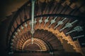 Old Spiral staicase in tenement house in Poznan Poland