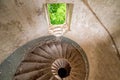 Old spiral staircases inside the tower