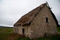 Old spooky scary horror abandoned house in a middle of nowhere Royalty Free Stock Photo