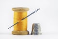 Old spool of thread Royalty Free Stock Photo