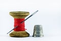 Old spool of thread Royalty Free Stock Photo