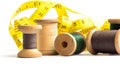 Old spools of thread Royalty Free Stock Photo