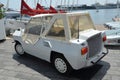 Fiat 1200 pininfarina cabriolet 1960 at an exhibition of old cars in Monte Carlo