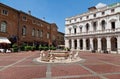 Old square of Bergamo, Lombardy, Italy